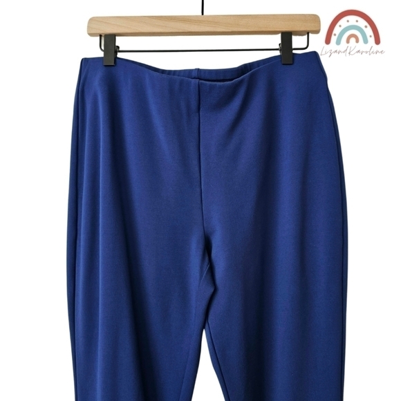 Chico's Ponte Knit Pull On High Waist Blue Leggings Pants - Picture 4 of 8